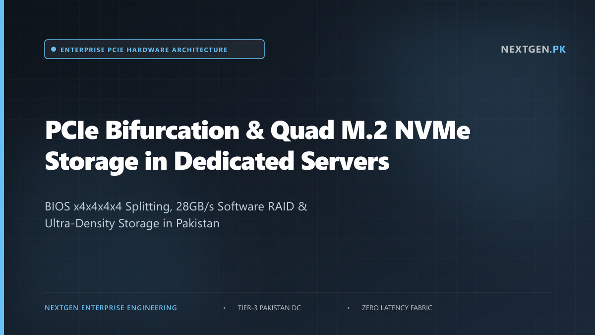 PCIe Bifurcation & Quad M.2 NVMe Storage in Dedicated Servers