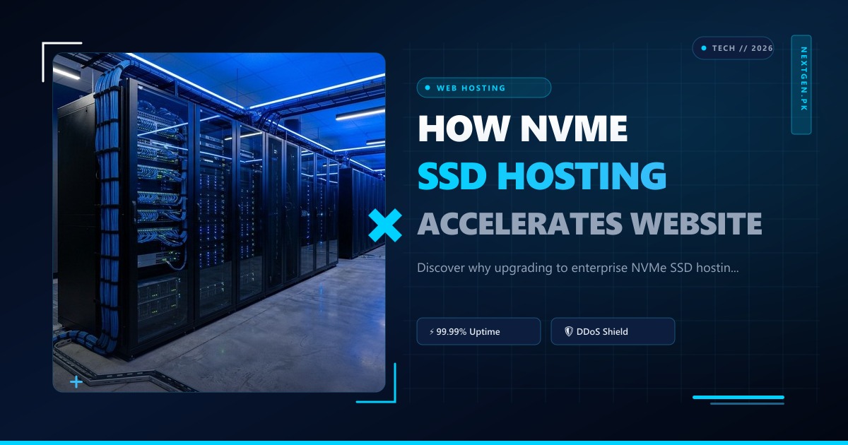 How NVMe SSD Hosting Accelerates Website Speed & Core Web Vitals (2026 Guide)
