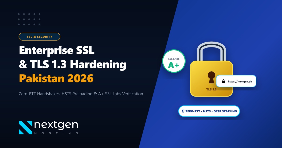 Enterprise SSL/TLS 1.3 Hardening in Pakistan: HSTS, OCSP Stapling & A+ SSL Labs Rating (2026)