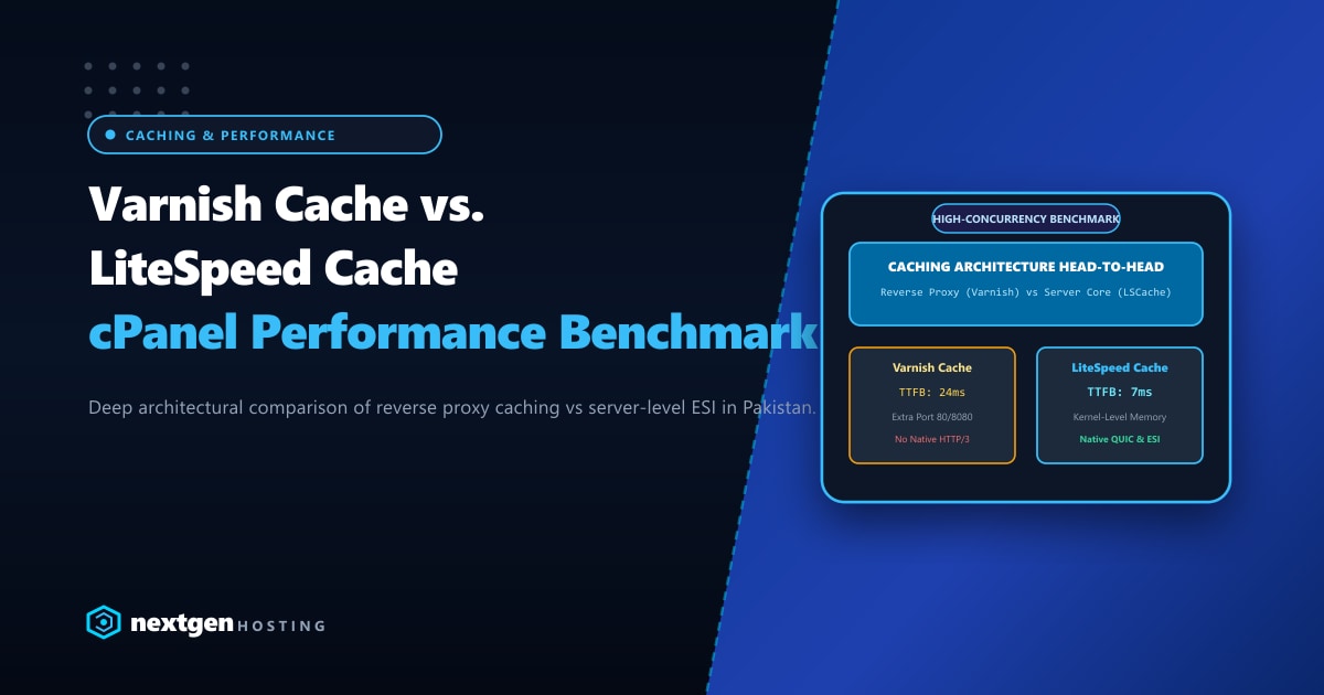 Varnish Cache vs. LiteSpeed Cache: Performance, ESI, & cPanel Benchmarks in Pakistan