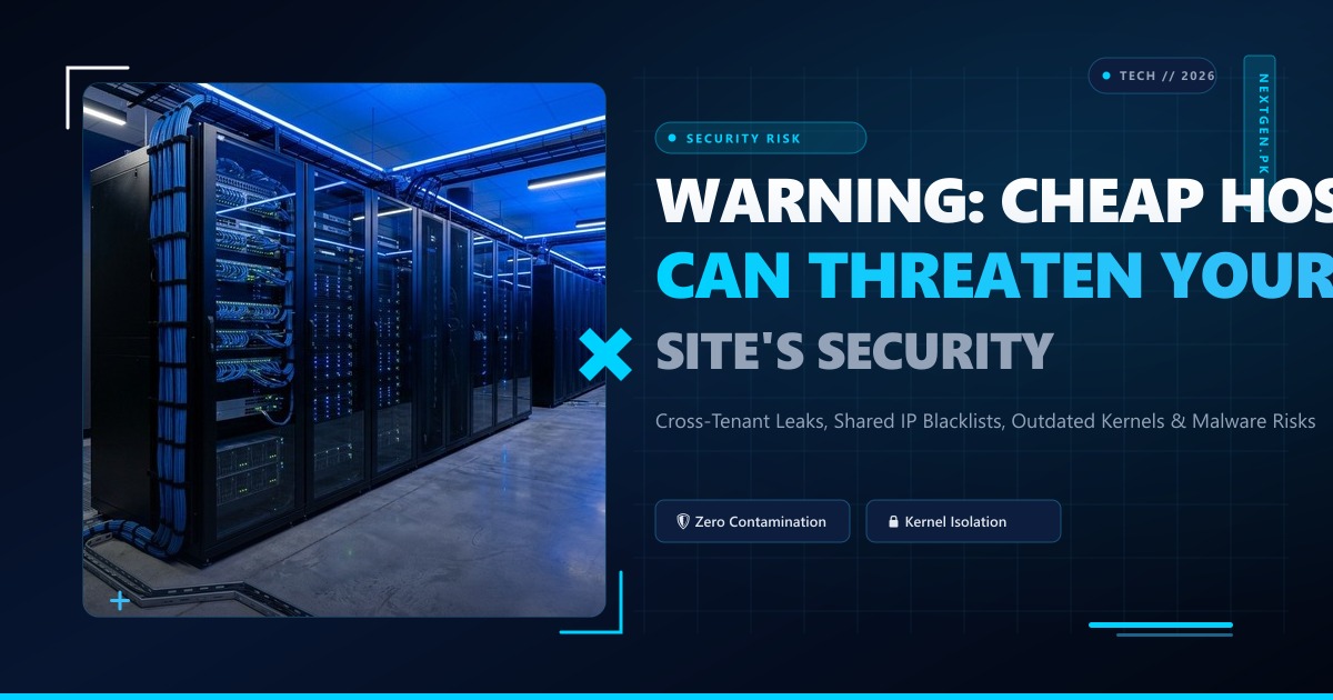 Warning: Cheap Web Hosting Can Threaten Your Site's Security – The 2026 Reality