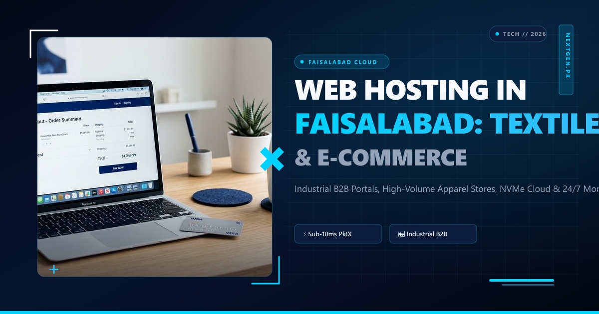 Web Hosting in Faisalabad: Industrial Export Portals, E-Commerce Infrastructure & Low-Latency Hosting Guide (2026)