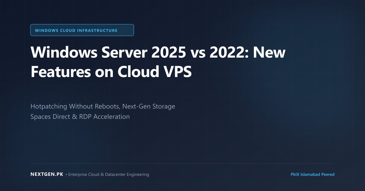Windows Server 2025 vs 2022: New Enterprise Features on Cloud VPS & Dedicated Servers (2026)