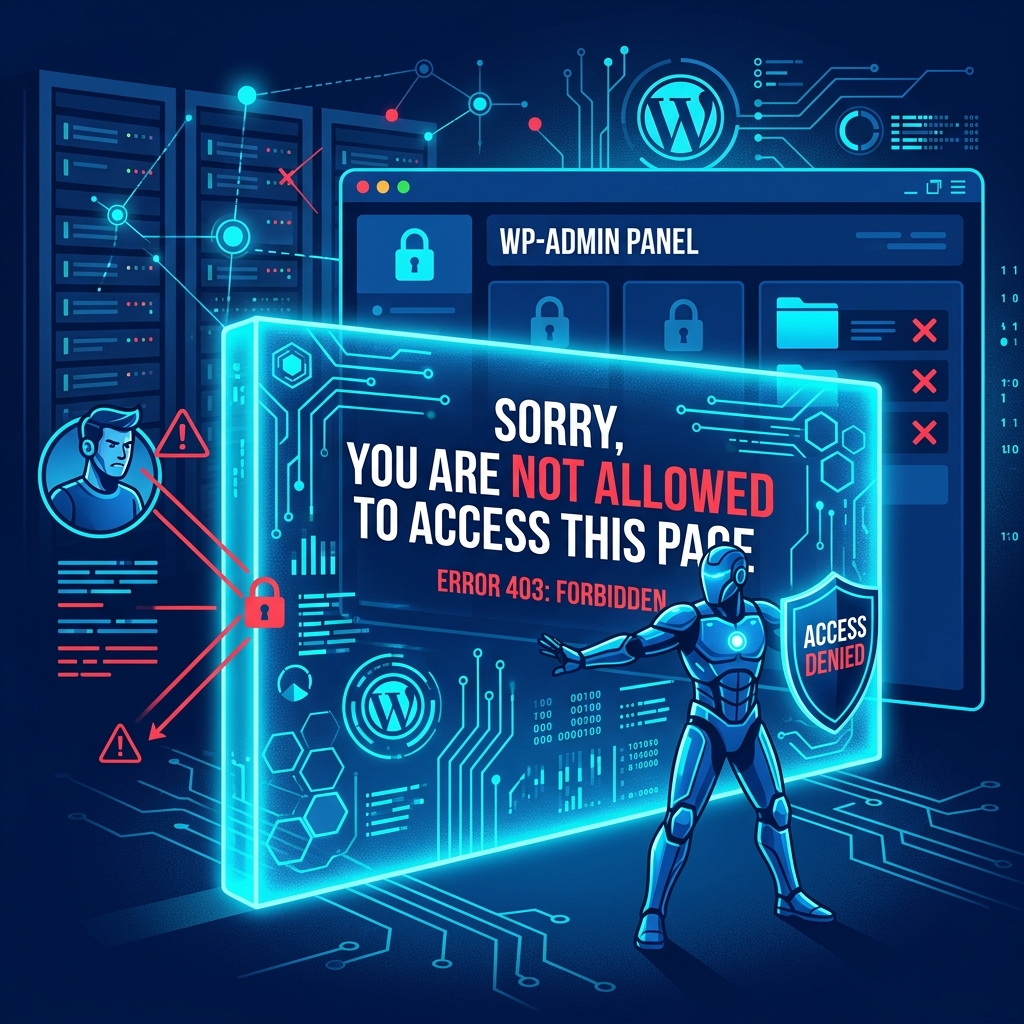 How to Fix 'Sorry, you are not allowed to access this page' in WordPress