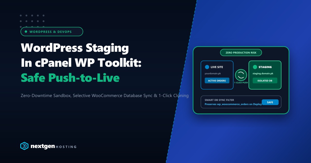WordPress Staging in cPanel WP Toolkit: The Safe Push-to-Live Blueprint (2026)