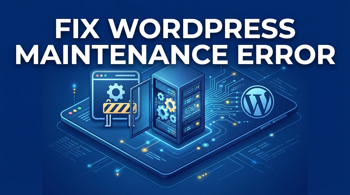 How to Fix the 'Briefly Unavailable for Scheduled Maintenance' Error in WordPress