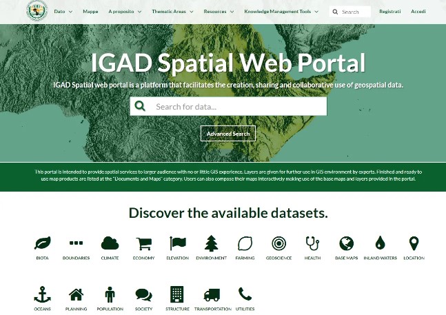 IGAD Spatial Web Portal