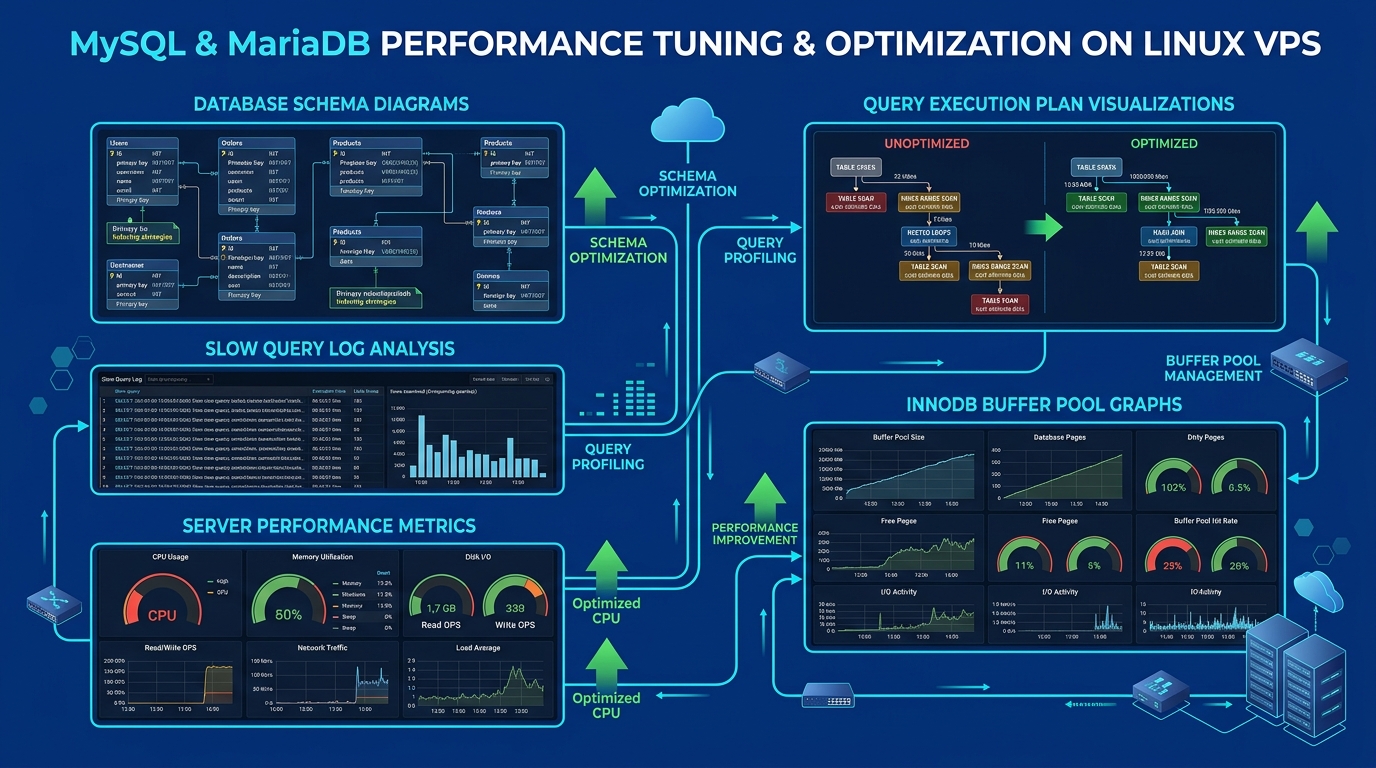 MySQL & MariaDB Performance Tuning on Linux VPS: InnoDB Optimization, Slow Query Analysis & Index Strategies for 2026