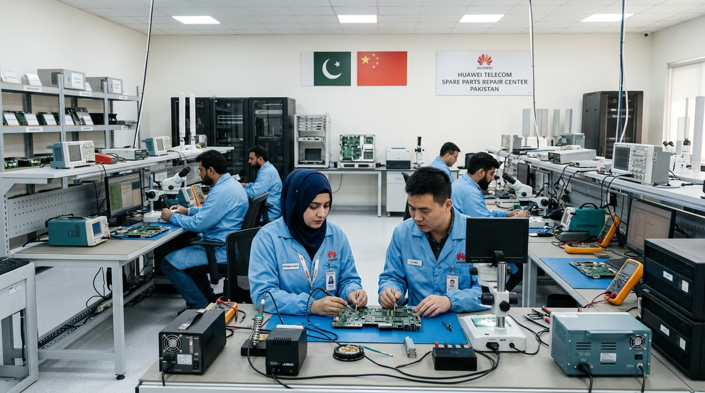 Pakistan Inaugurates Huawei's First National Telecom Spare Parts Repair Center in Islamabad