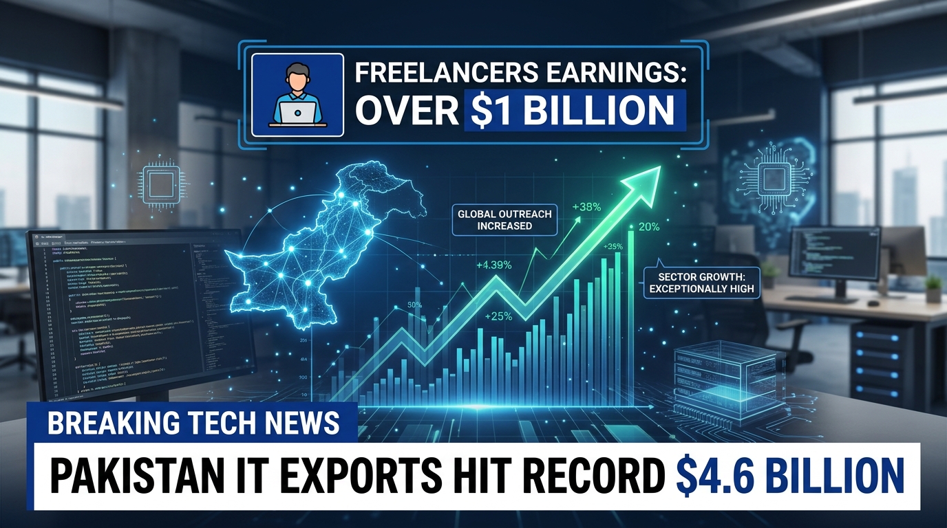 Pakistan's IT Export Remittances Hit Historic Record of $4.6 Billion in FY26