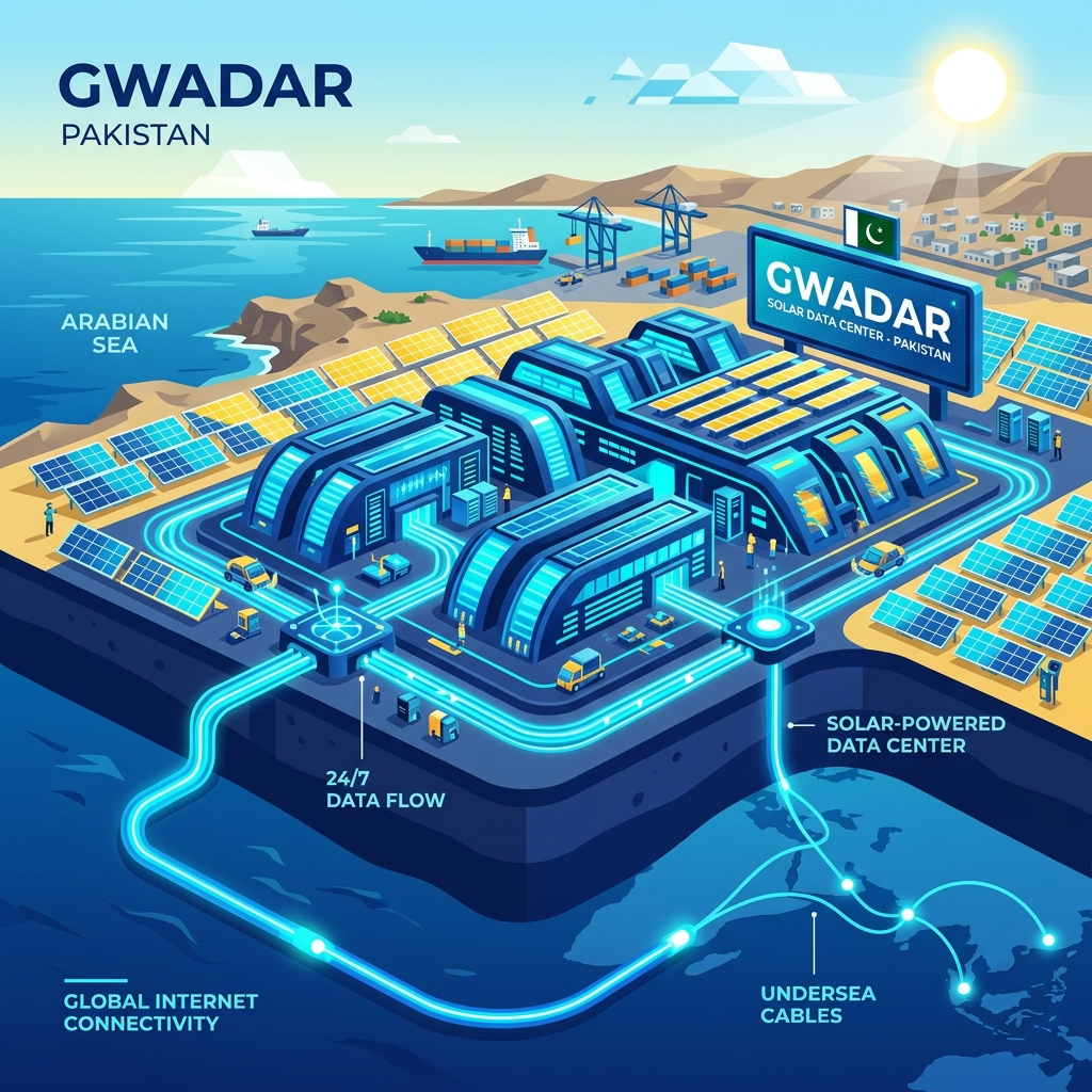 Pakistan Approves Mega Solar-Powered Data Center in Gwadar