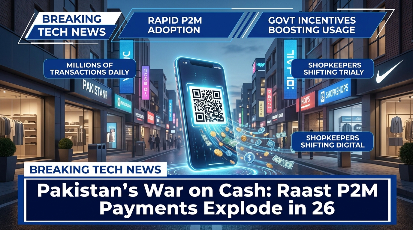 Pakistan's War on Cash: Raast P2M Digital Payments Explode in 2026