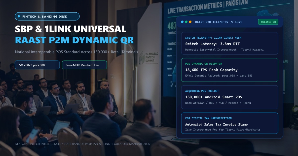 SBP & 1LINK Mandate Universal Raast P2M Dynamic QR Code Rails Across All Retail POS Terminals in Pakistan