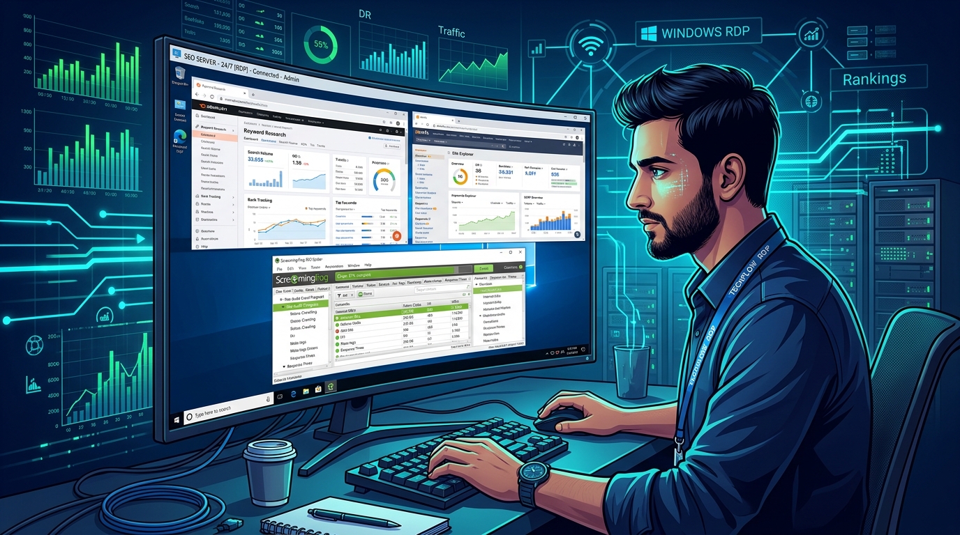Running Ahrefs, SEMrush & Screaming Frog 24/7 on Pakistan RDP: The Professional SEO Agency Workflow