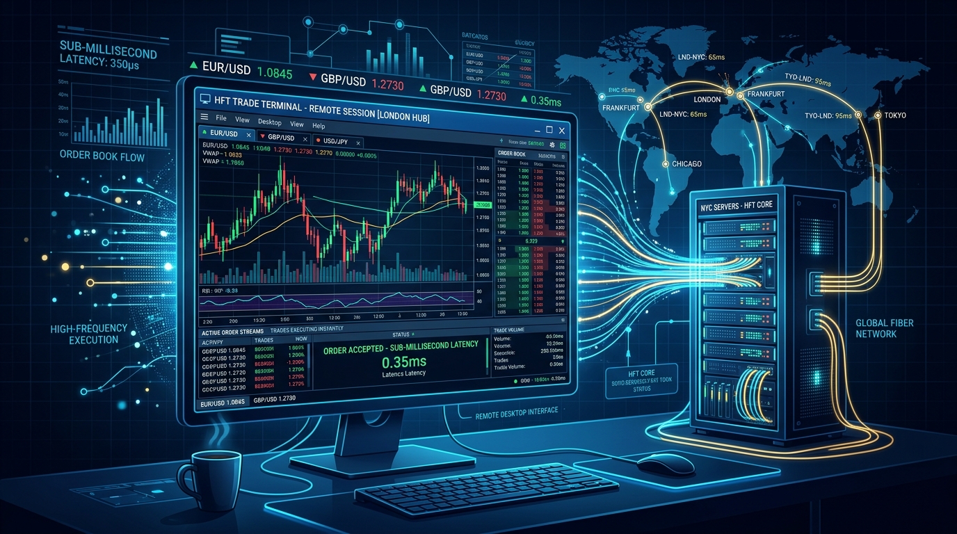 High-Frequency Forex Trading: Achieving Sub-Millisecond Execution via Dedicated RDP