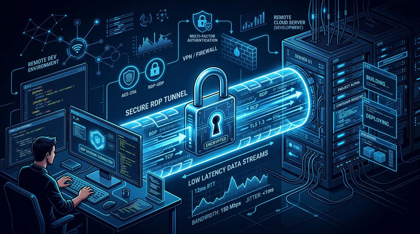 Configuring Secure Remote Workflows with Low Latency Pakistan RDPs for Developers