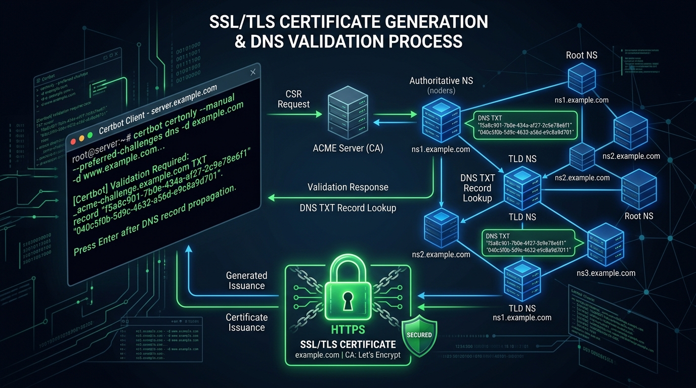 Automating Let's Encrypt SSL Renewals on NGINX: Troubleshooting Certbot DNS-01 Challenge Failures